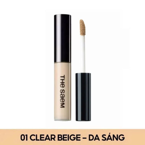 Kem Che Khuyết Điểm The Saem Có Chống Nắng Hàn Quốc Cover Perfection Tip Concealer SPF28/PA++ 6.5g